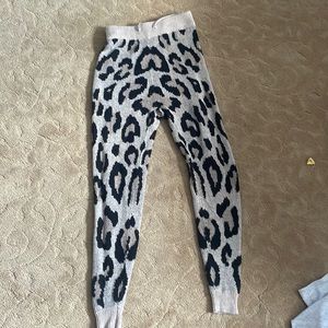 Okivaceous cheetah knit joggers